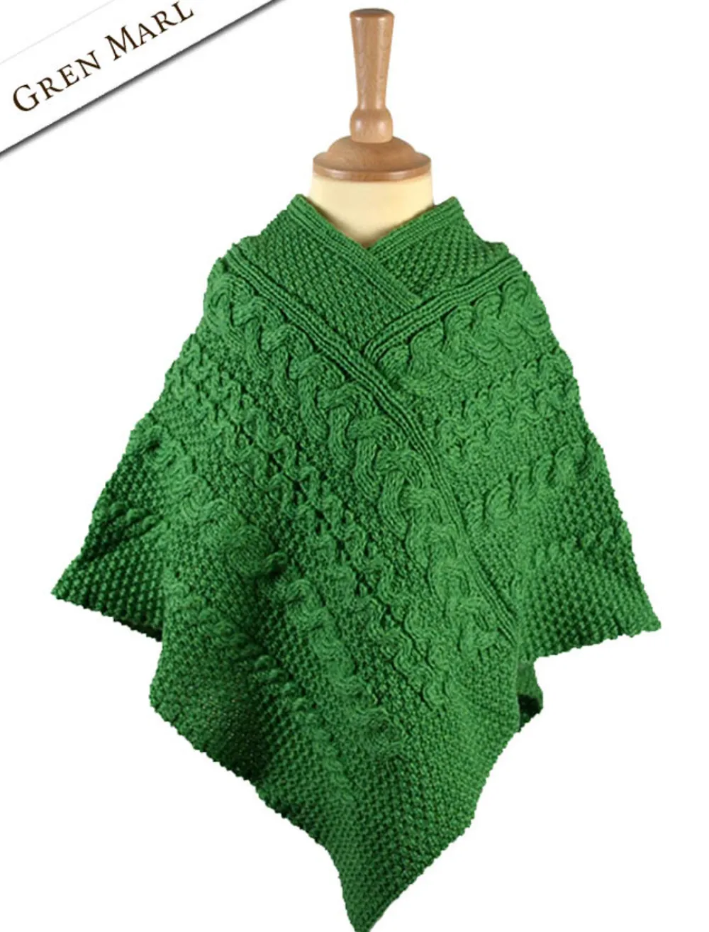 Glenaran Sweaters, Cardigans & Jackets^Kids Cable Knit Aran Poncho