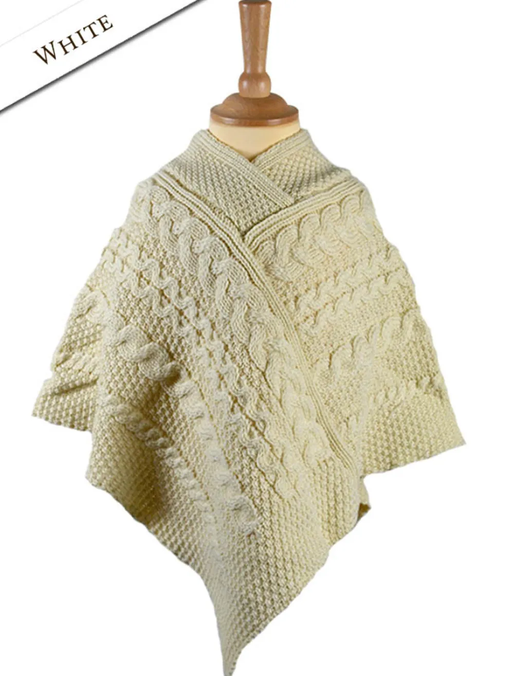 Glenaran Sweaters, Cardigans & Jackets^Kids Cable Knit Aran Poncho
