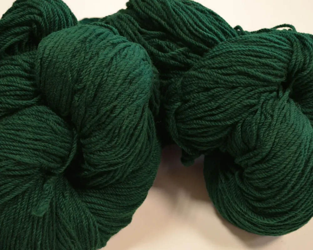 Glenaran Aran Wool^Aran Wool Knitting Hanks - Bottle Green