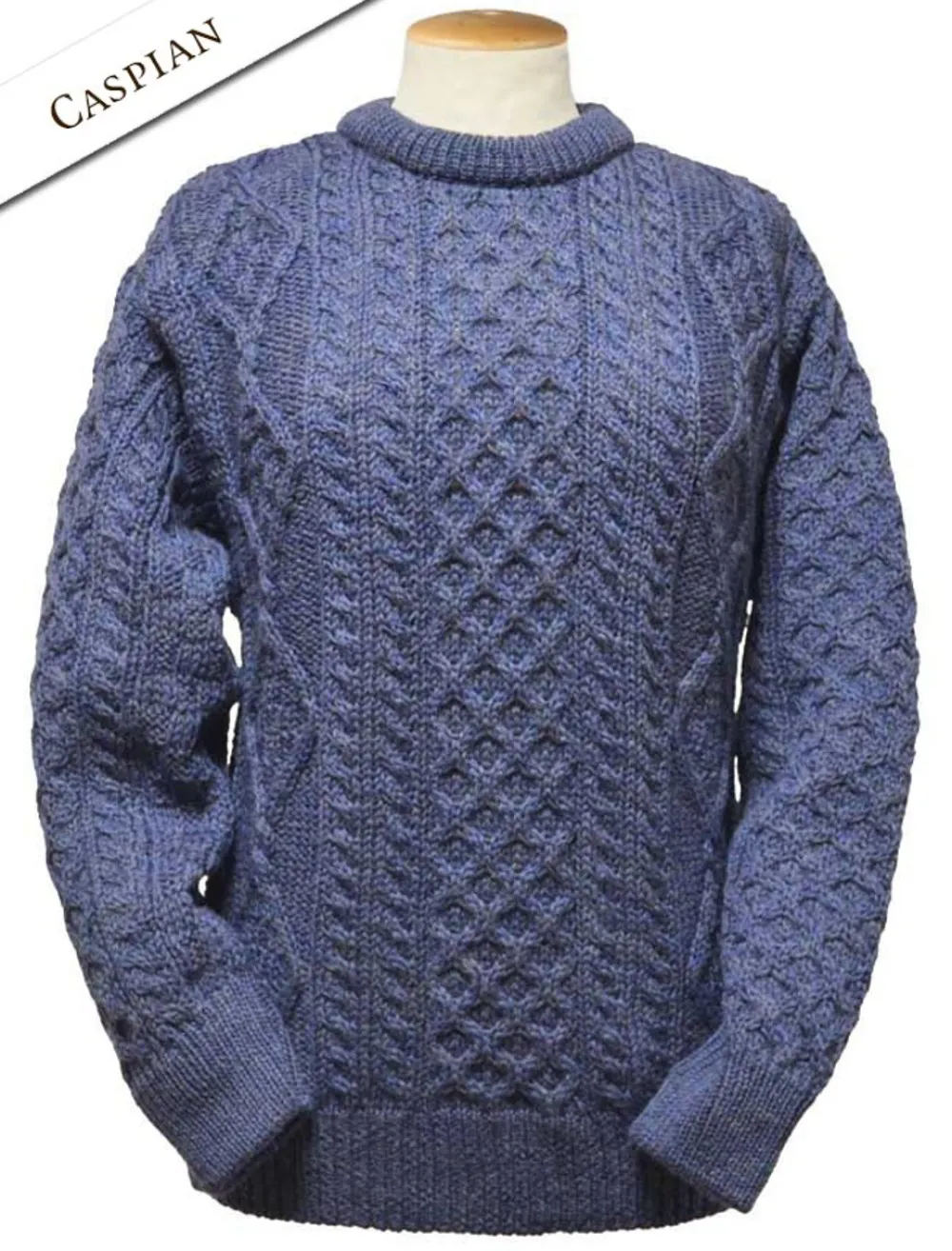 Glenaran Sweaters^Lightweight Traditional Aran Wool Sweater