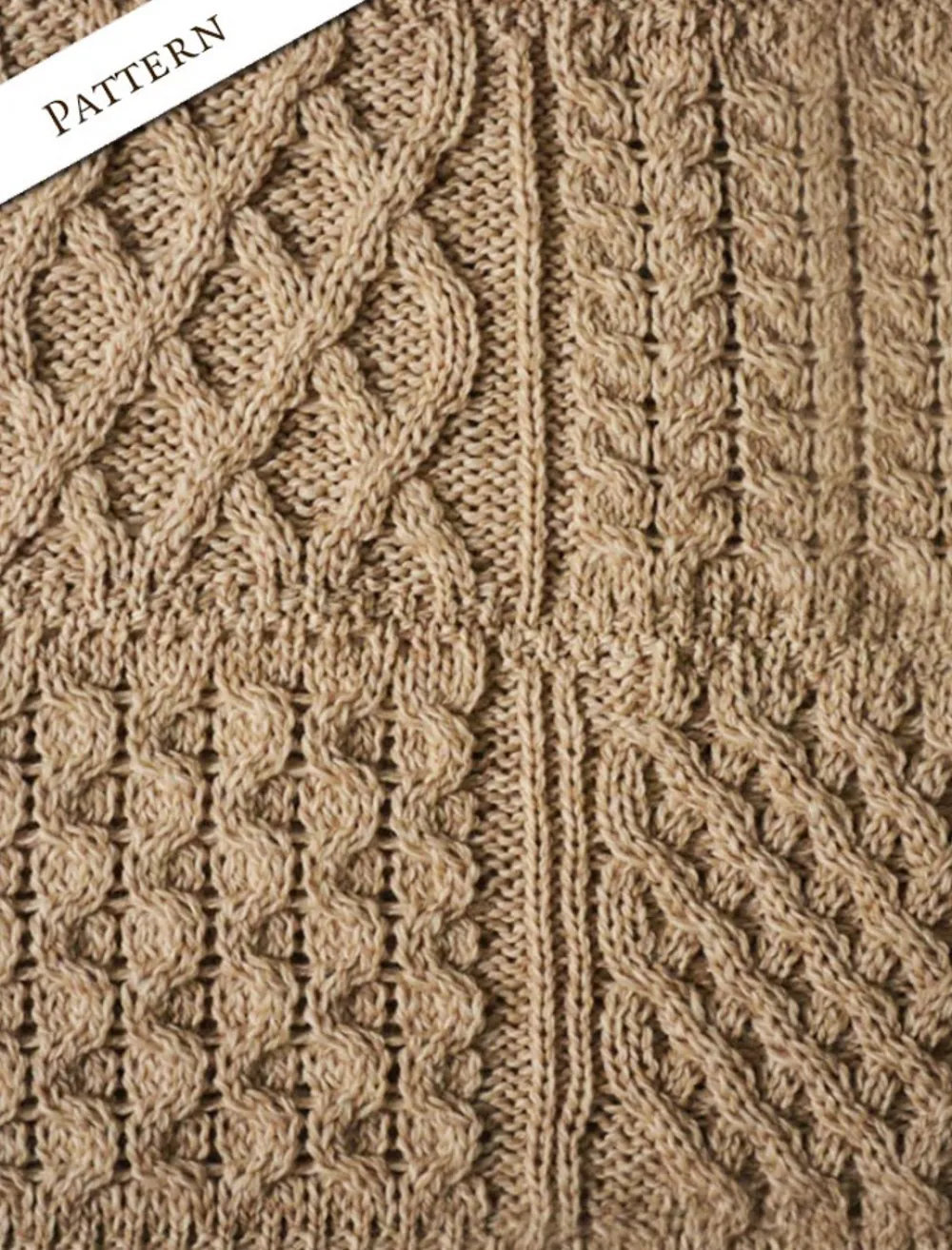 Glenaran Knitted Wool Throws^Aran Patchwork Merino Wool Throw