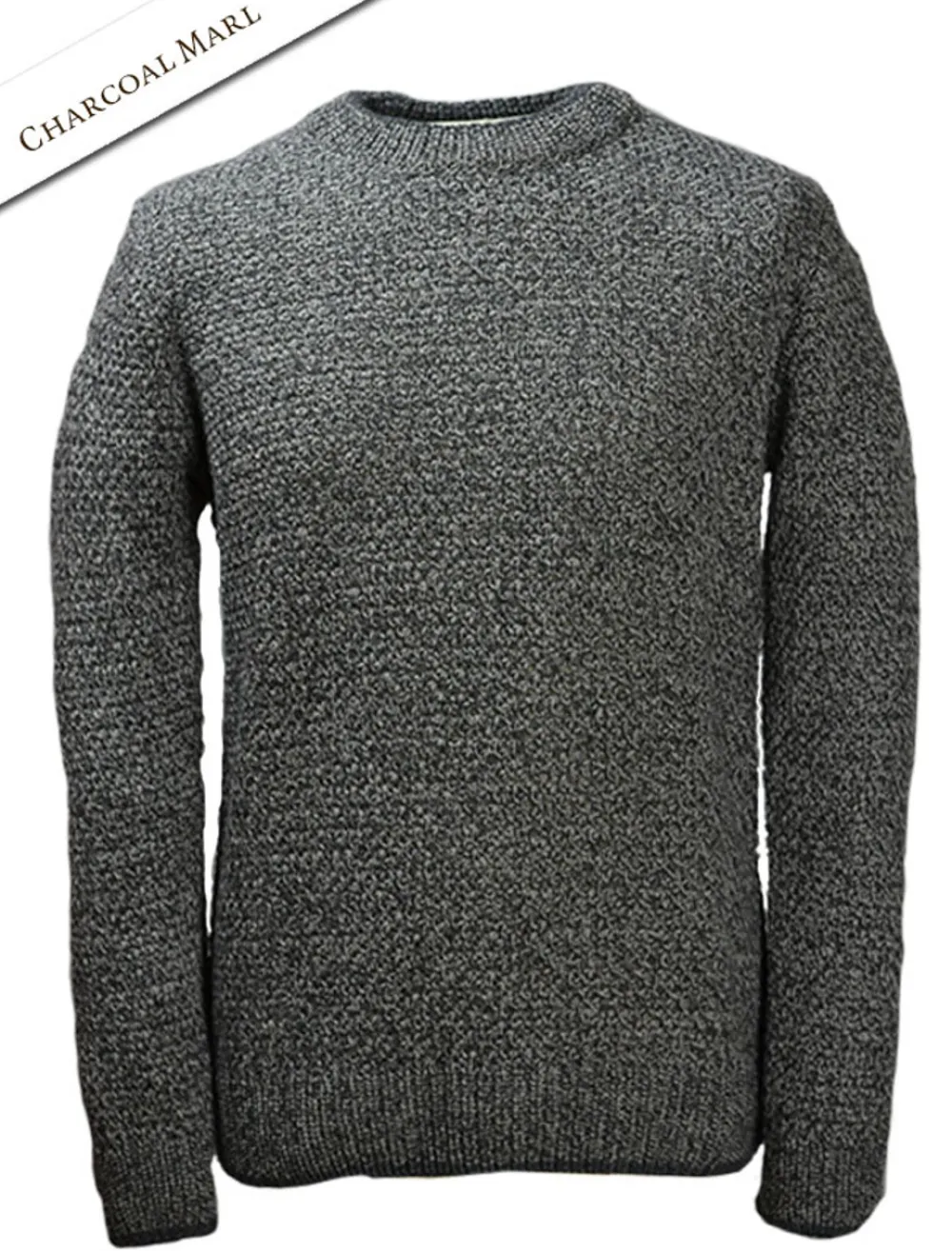 Glenaran Sweaters^Merino Textured Crew Neck Sweater