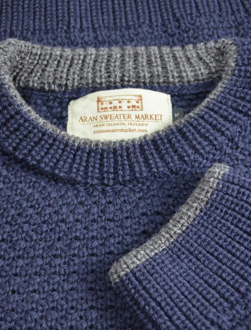 Glenaran Sweaters^Merino Textured Crew Neck Sweater