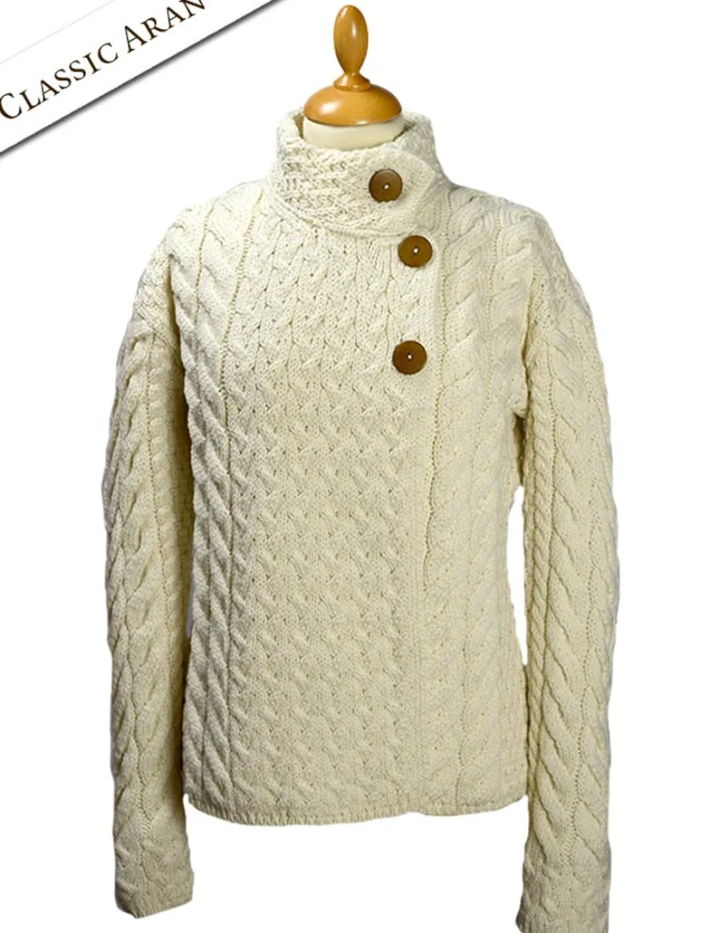 Glenaran Cardigans, Jackets & Coatigans^Super Soft Trellis and Cable Cardigan