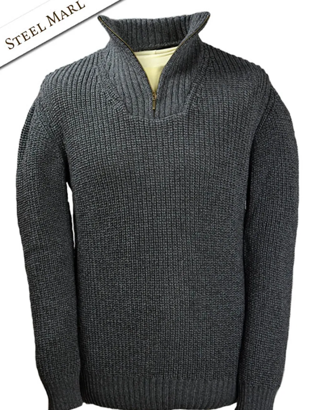 Glenaran Sweaters^Ribbed Merino Troyer