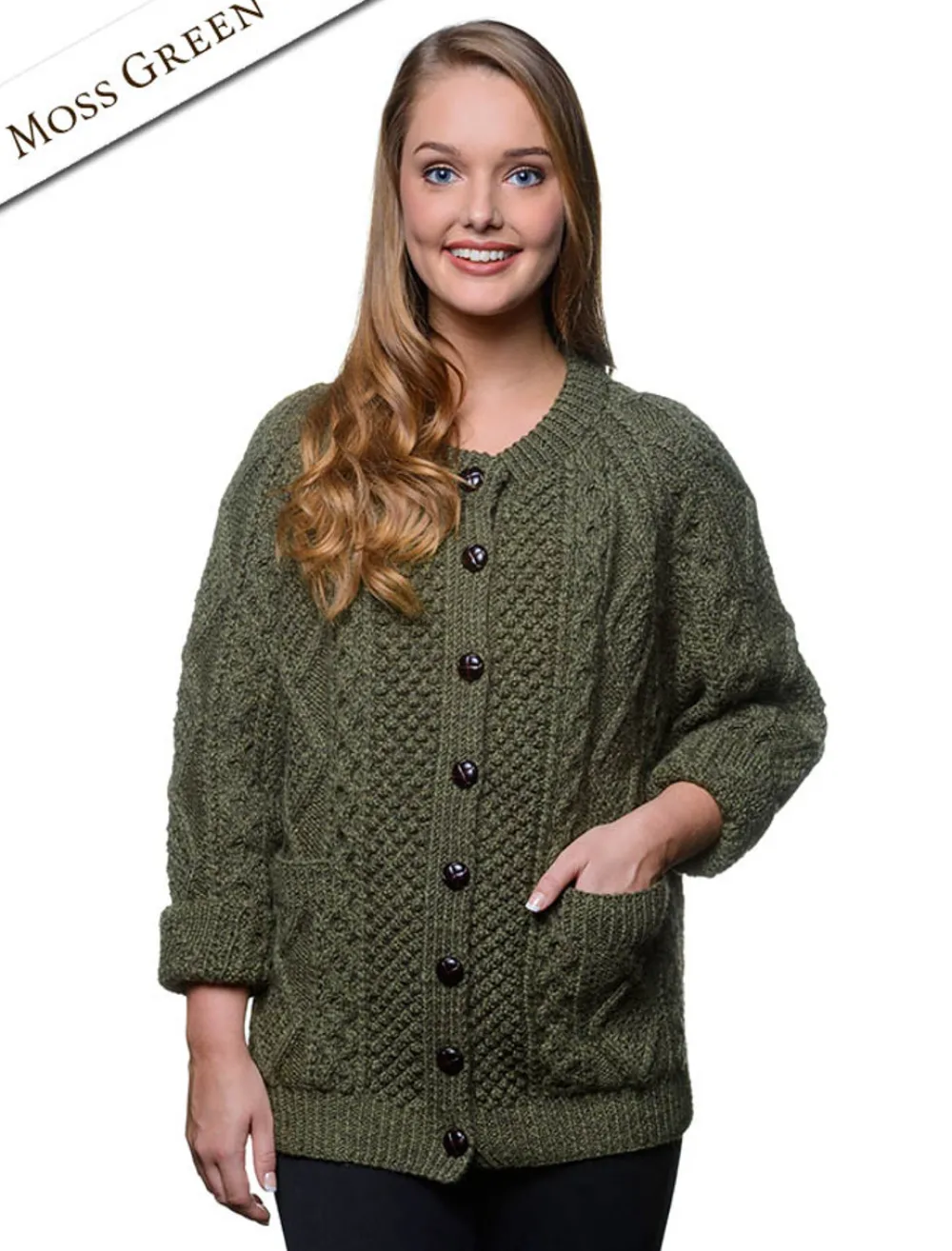 Glenaran Cardigans, Jackets & Coatigans^Premium Handknit Merino Lumber Jacket