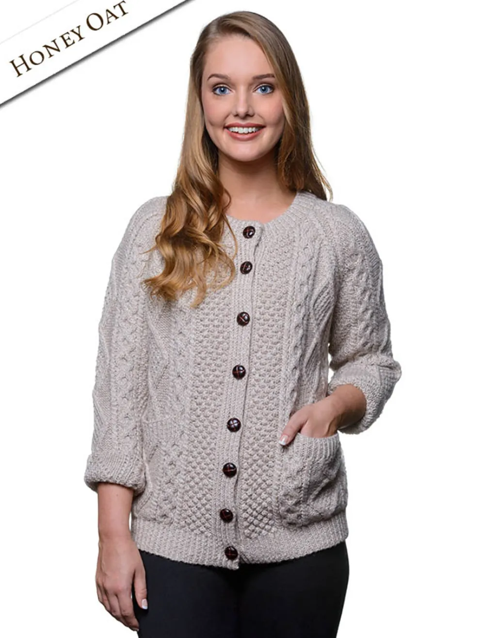 Glenaran Cardigans, Jackets & Coatigans^Premium Handknit Merino Lumber Jacket