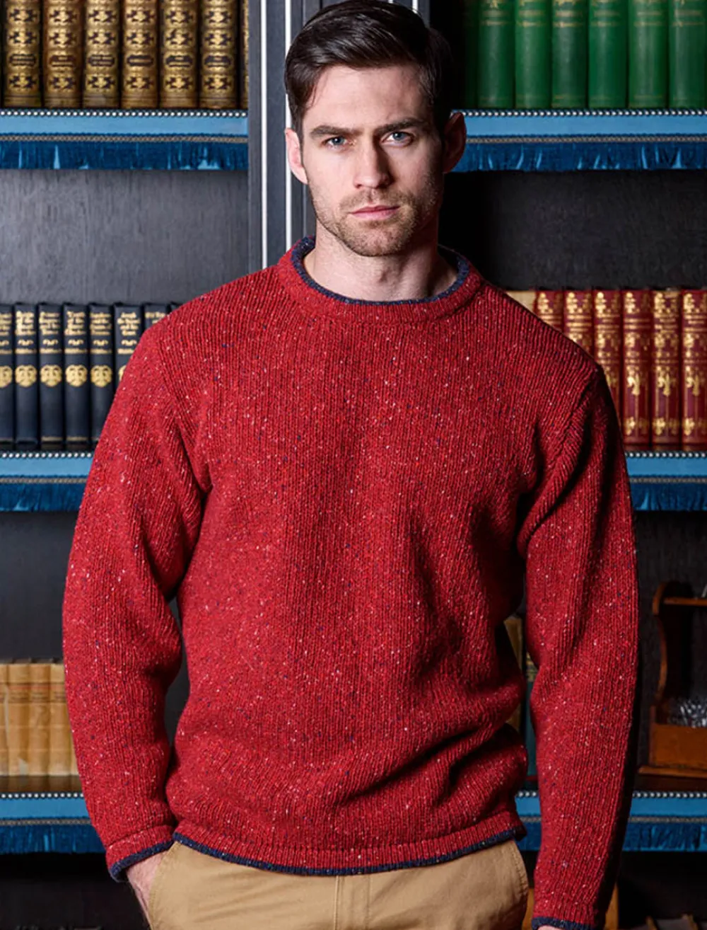 Glenaran Sweaters^Wool Cashmere Crew Neck Sweater