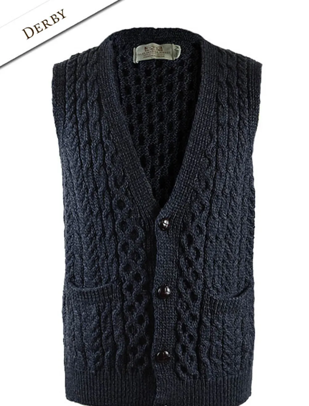 Glenaran Cardigans, Jackets & Coats^Men's V-Neck Wool Waistcoat