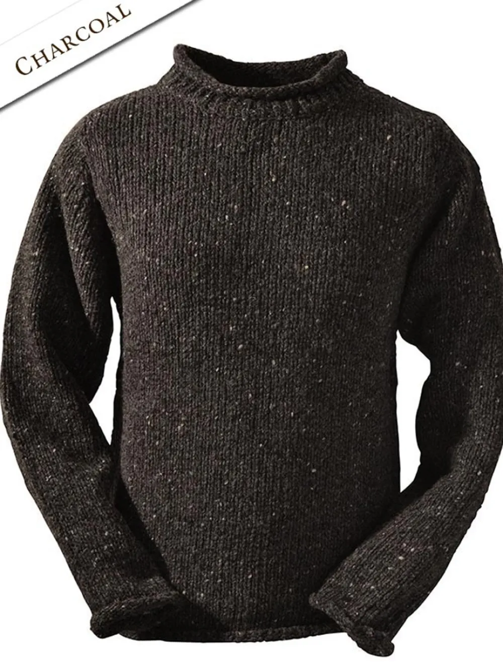 Glenaran Sweaters^Roll Neck Sweater - Fisherman Sweater