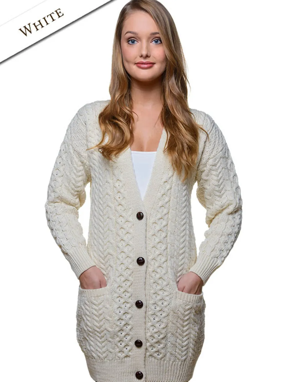 Glenaran Cardigans, Jackets & Coatigans^Women's Boyfriend Merino Wool Cardigan