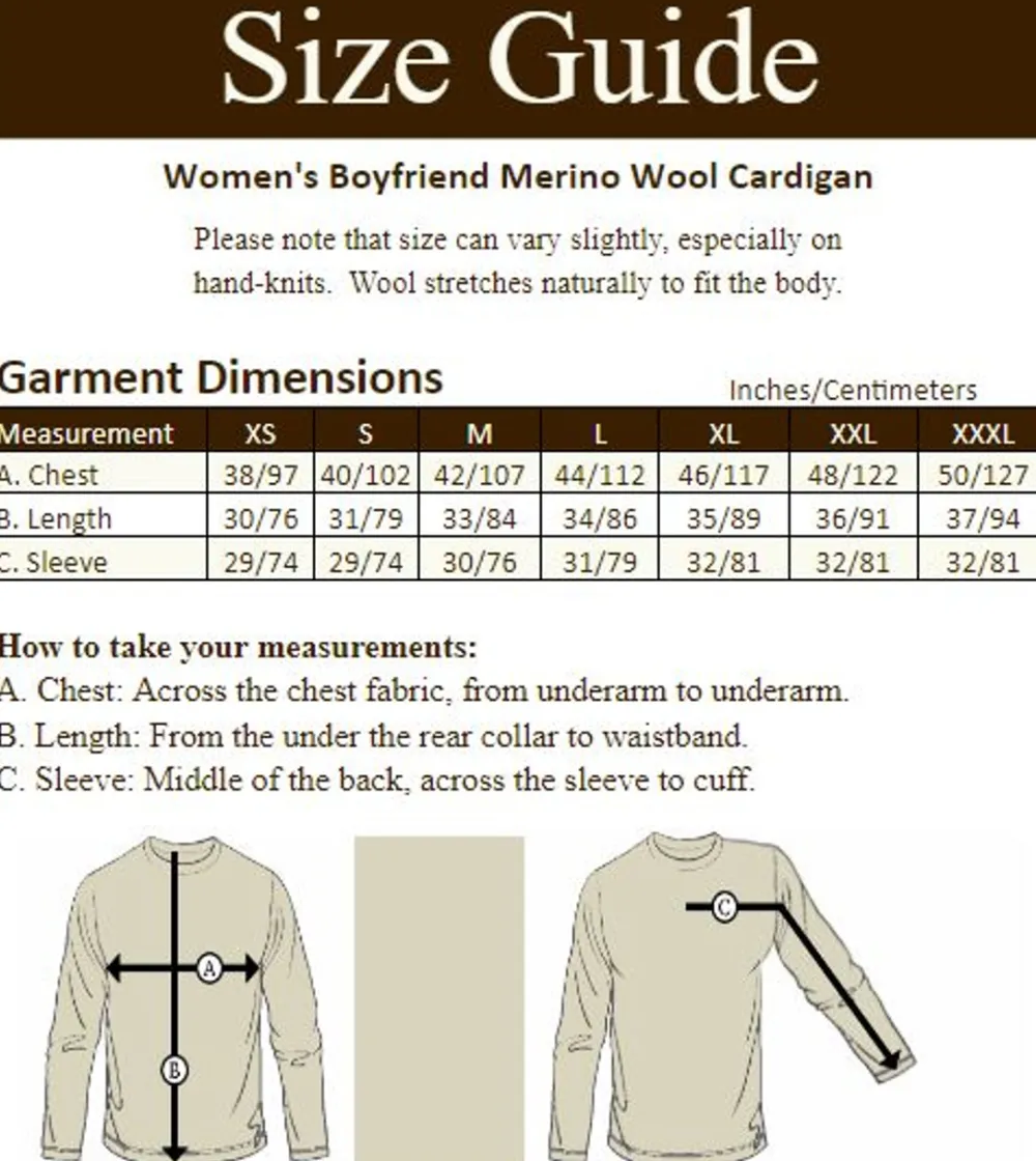 Glenaran Cardigans, Jackets & Coatigans^Women's Boyfriend Merino Wool Cardigan