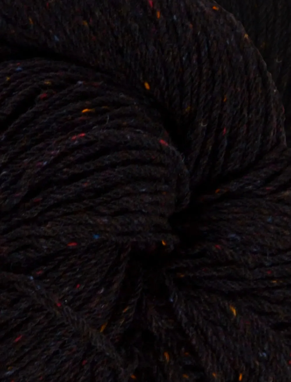 Glenaran Aran Wool^Aran Wool Knitting Hanks - Black Tweed