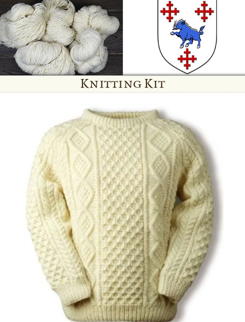 Glenaran Clan Knitting Patterns And Kits^Crowley Knitting Kit