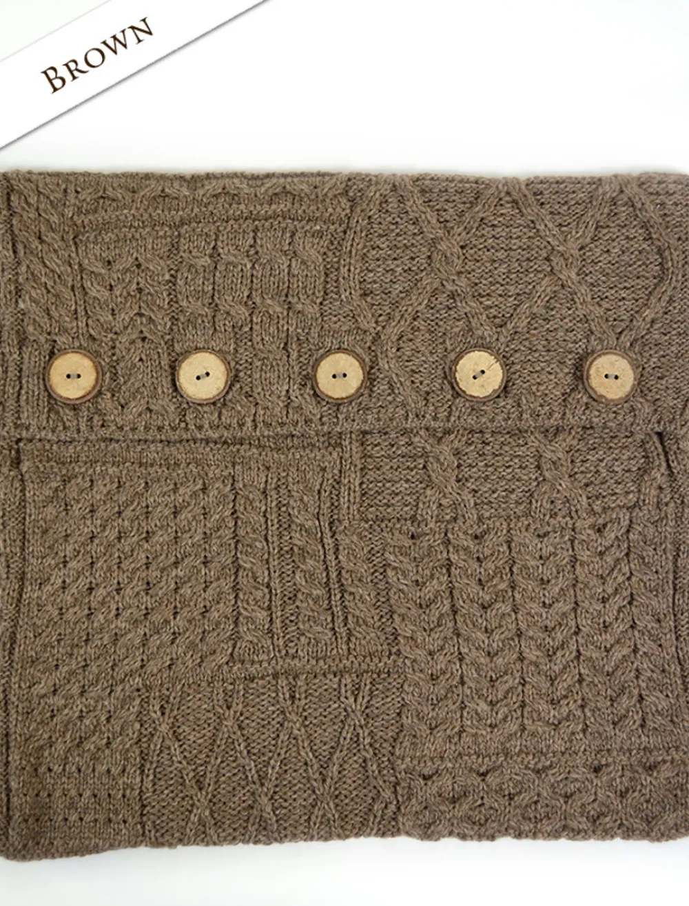 Glenaran Aran Design Homeware^Aran-Knit Cushion Cover