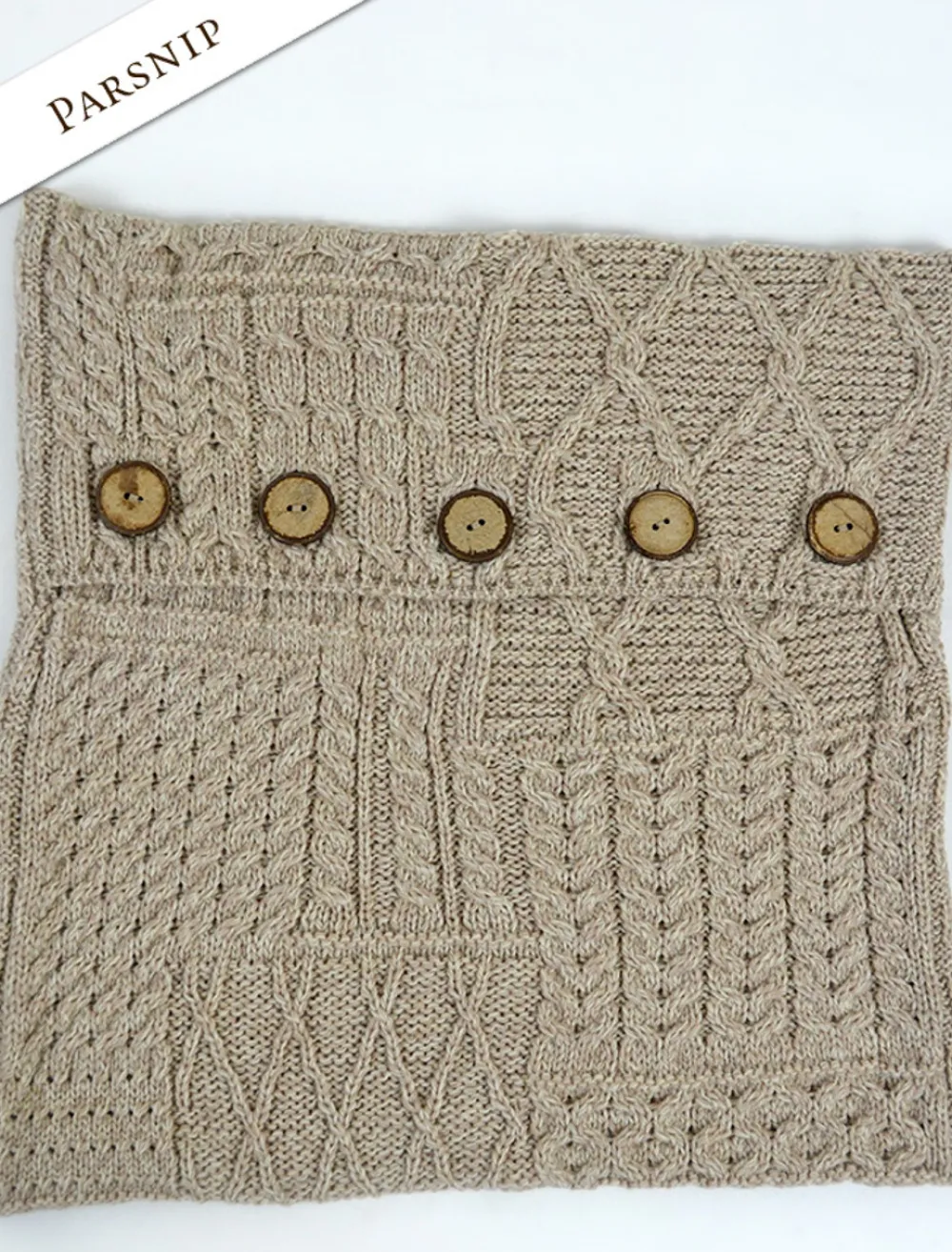 Glenaran Aran Design Homeware^Aran-Knit Cushion Cover