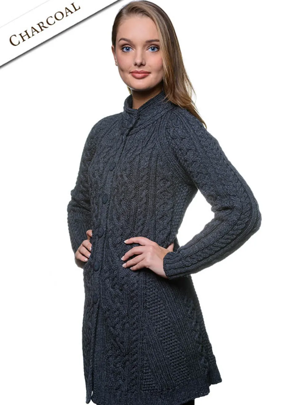 Glenaran Cardigans, Jackets & Coatigans^Merino Wool Flared Coat