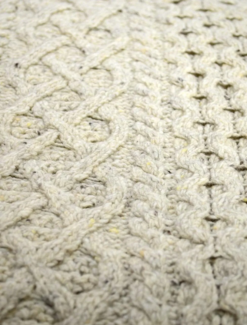 Glenaran Knitted Wool Throws^Wool Cashmere Aran Throw