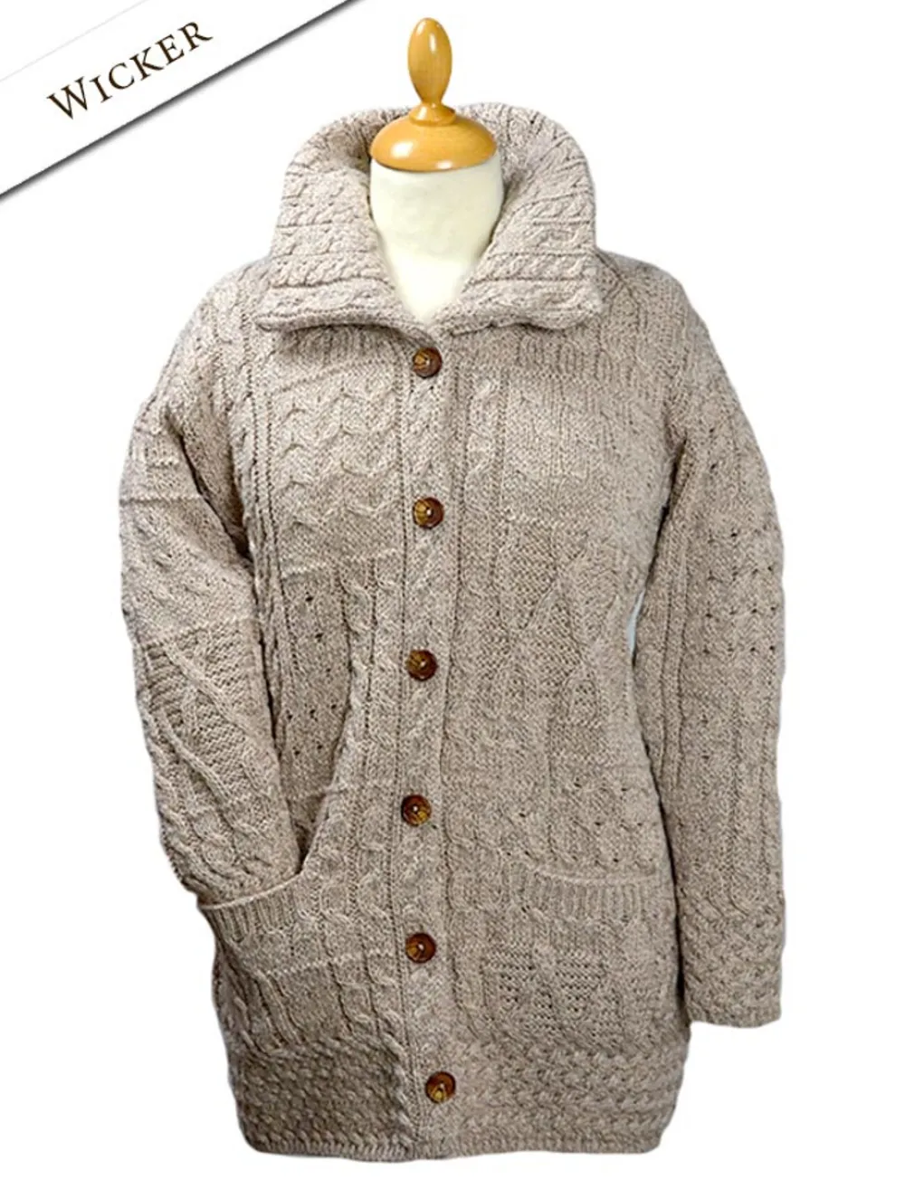 Glenaran Cardigans, Jackets & Coatigans^Button-Down Patchwork Cardigan