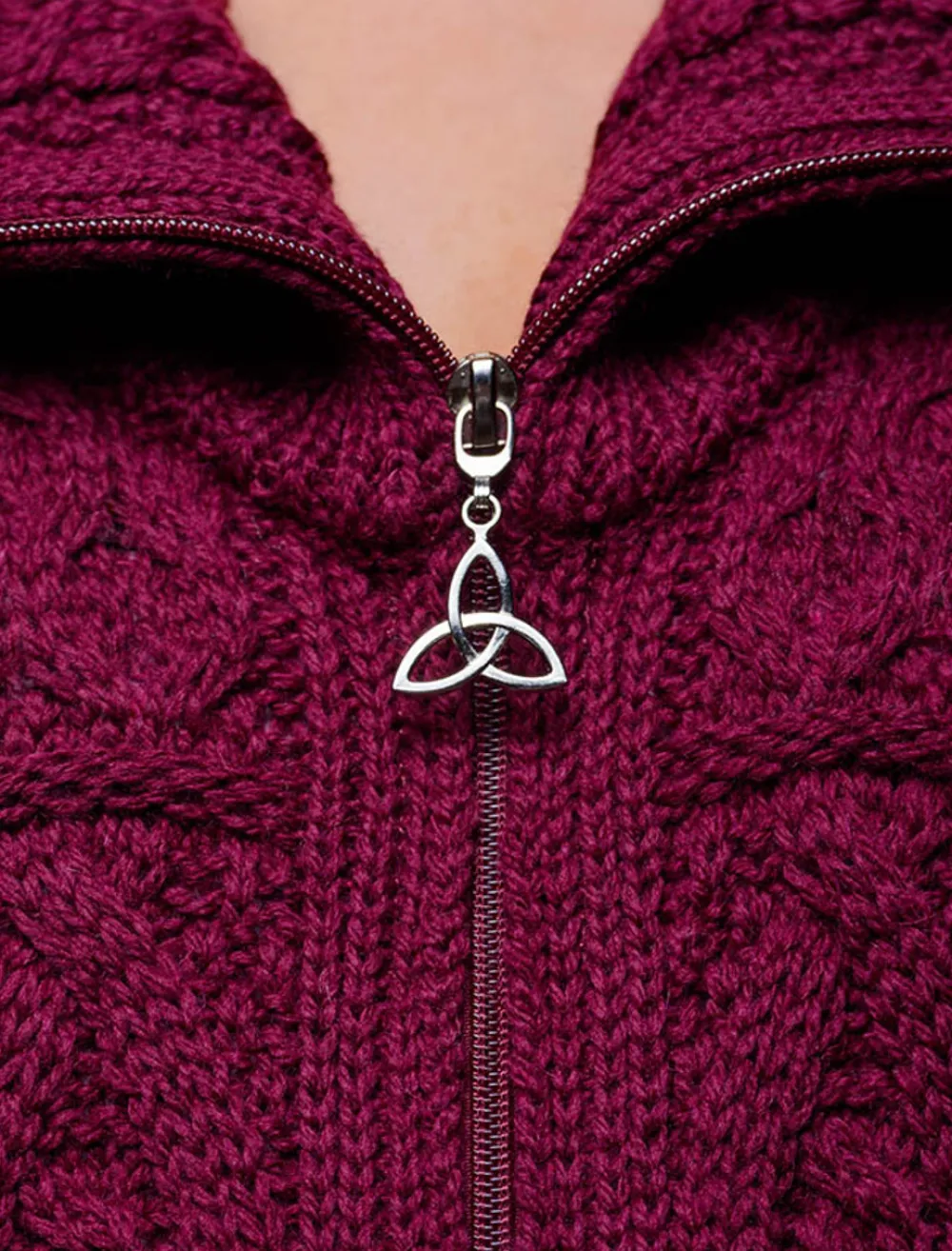 Glenaran Cardigans, Jackets & Coatigans^Double Collar Merino Aran Coat