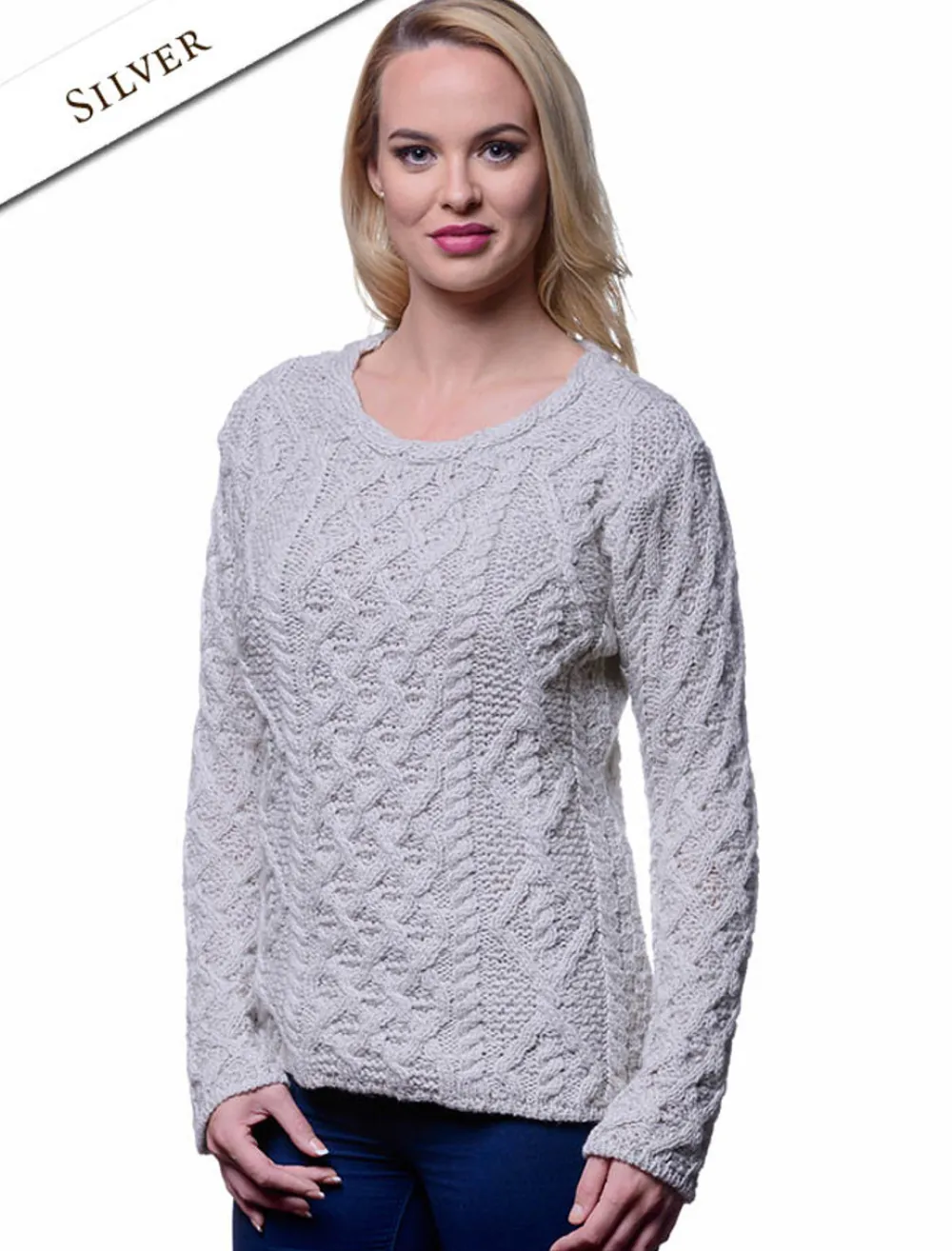 Glenaran Sweaters^Lambay Aran Sweater for Women