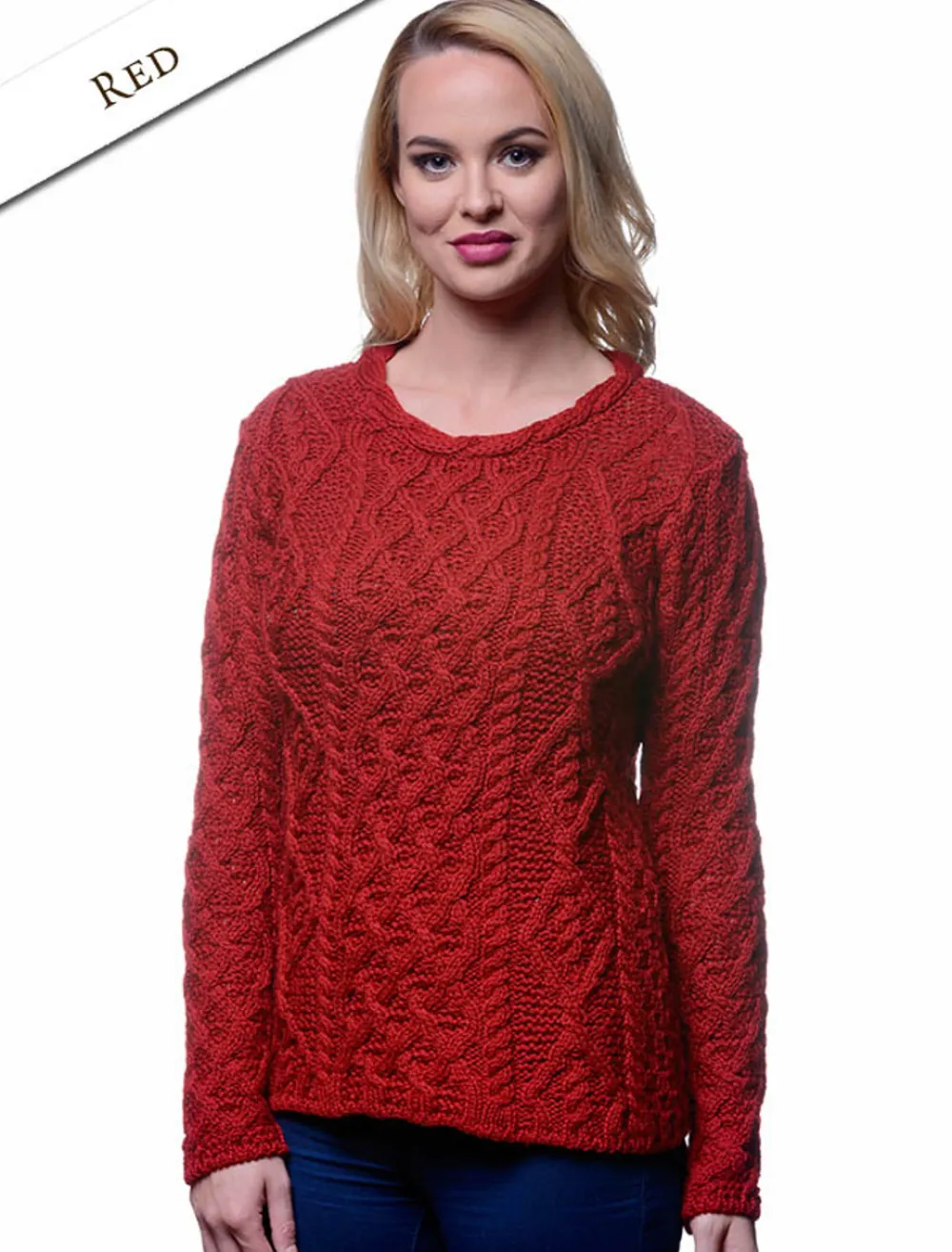Glenaran Sweaters^Lambay Aran Sweater for Women