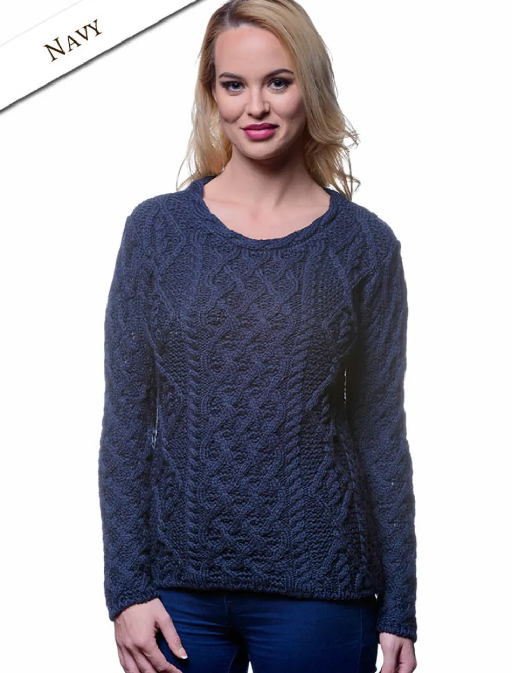 Glenaran Sweaters^Lambay Aran Sweater for Women
