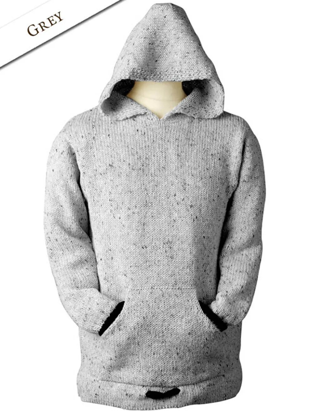 Glenaran Sweaters^Wool Hoodie with Pouch Pocket